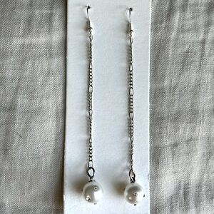 NWT silver chain drop earrings